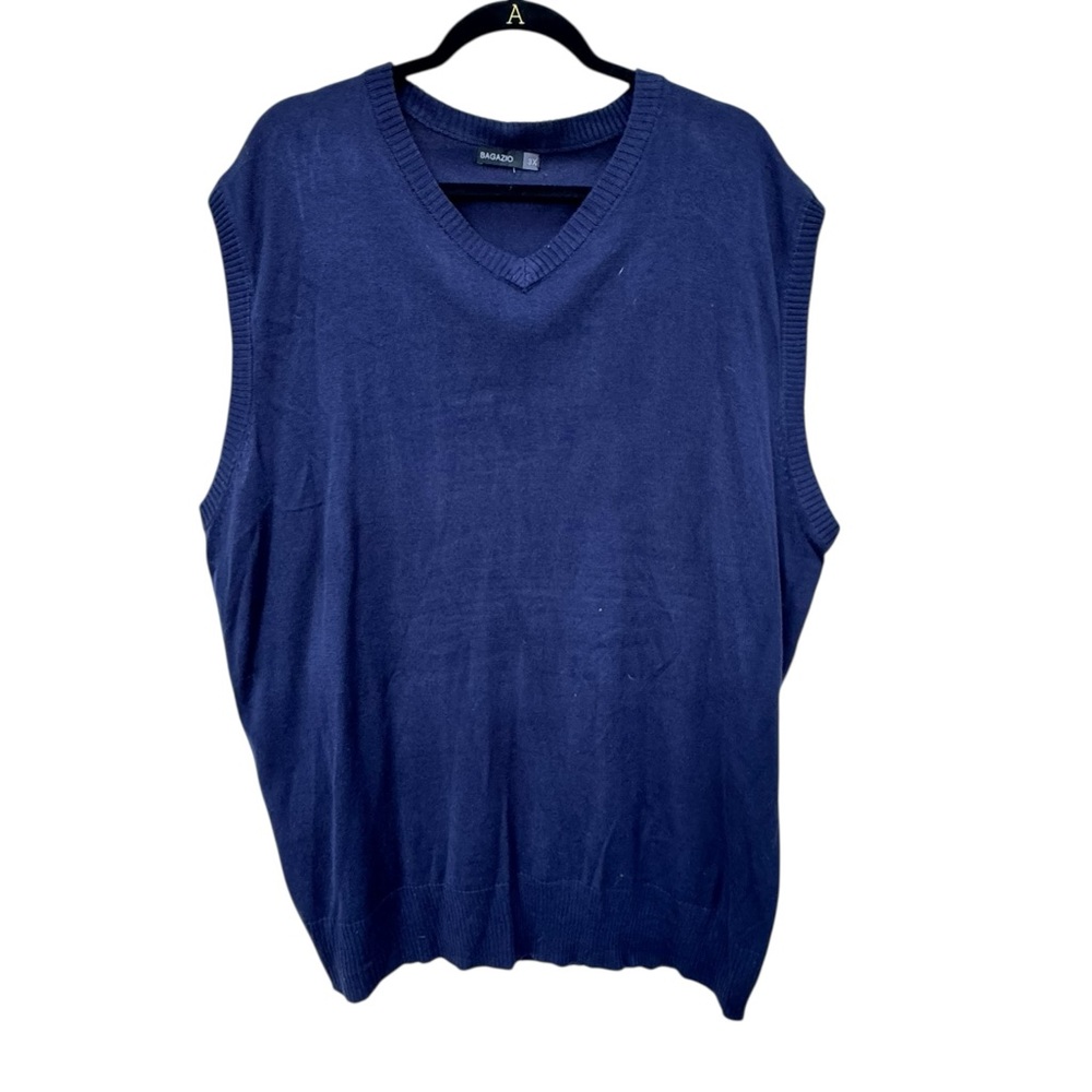 Bagazio Men's Blue Sweater Vest 3X